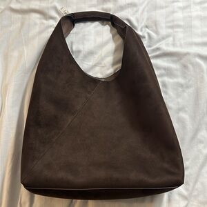Banana Republic vegan leather slouchy tote